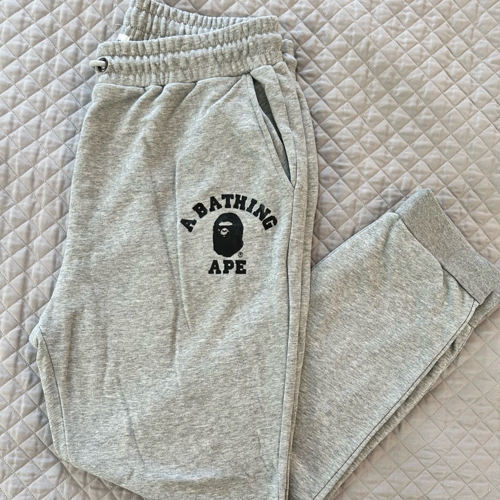 Bape Gray Sweatpants EUC!!! GREAT DEAL!!!